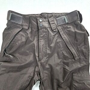 Columbia Titanium Snow Pants Mens Small Brown Ski Snowboard Cargo Vented Regular